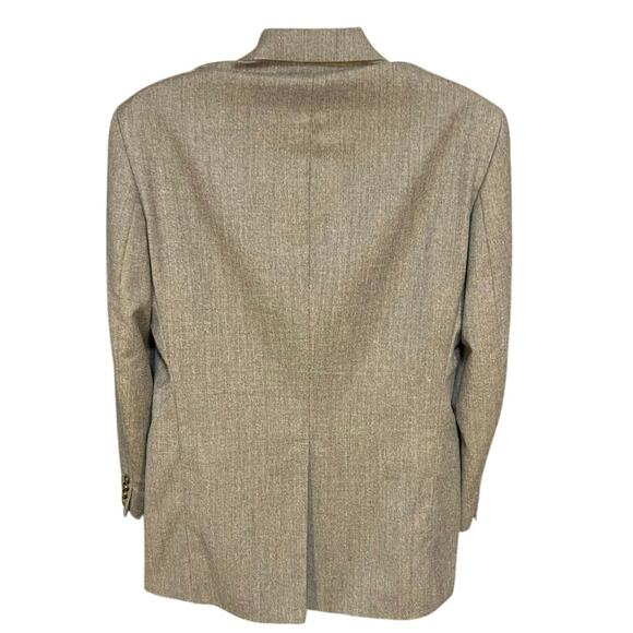 Chaps Ralph Lauren Light Brown Wool Single Breasted Blazer Sports Coat Size 40R - Picture 4 of 11